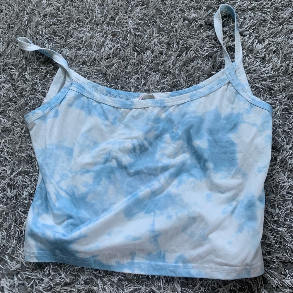 tie dye cropped tank